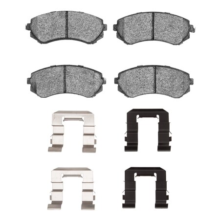 Dynamic Friction Co 3000 Semi-Metallic Brake Pads Hardware Kit, Low Dust, 100% Copper Free, 100% Asbestos-free, Front 1311-0422-01
